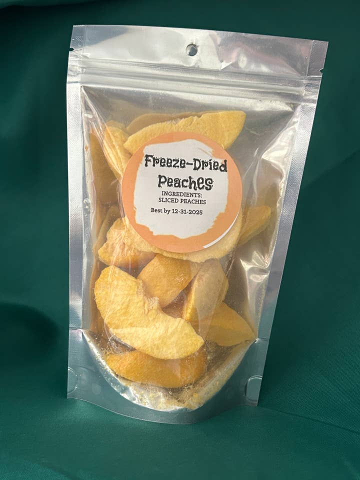 Freeze dried peach slicesĀ for wholesale by Freeze Dried Pickle Favorites and more