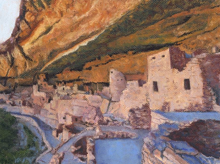 Duck Girl Art - Wholesale Art Print - Cliff Palace Mesa Verde National Park Art Print0