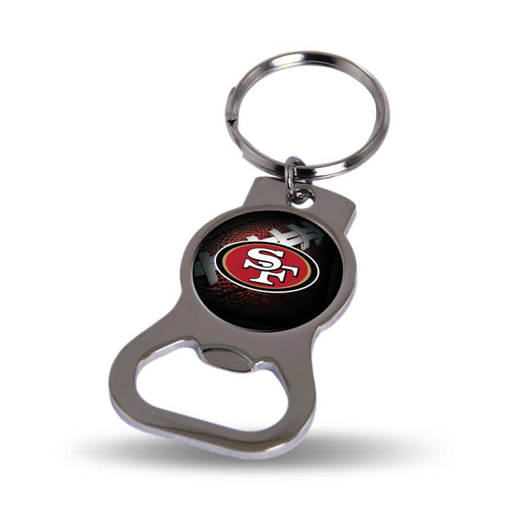 Rico Industries - Wholesale Keychain - Unisex - NFL Football San Francisco 49ers Bottle Opener Key Chain