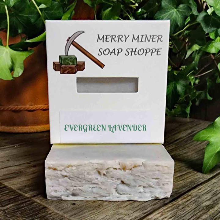 Evergreen Lavender for wholesale by Merry Miner Soap Shoppe LLC