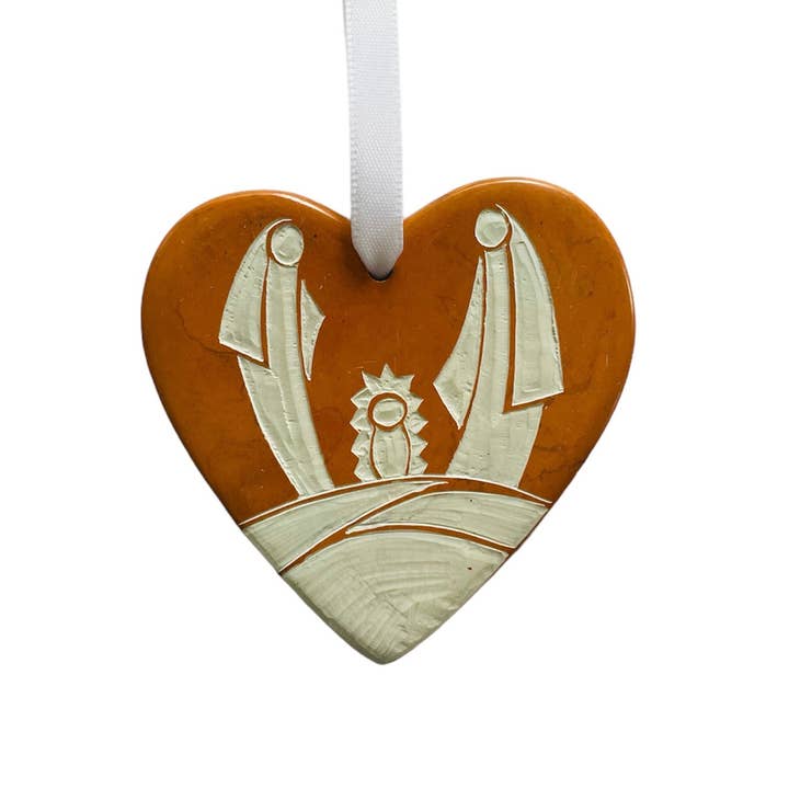 Beautifully Made Fair Trade - Wholesale Ornament - Kenya | Soapstone Nativity | Ornament1