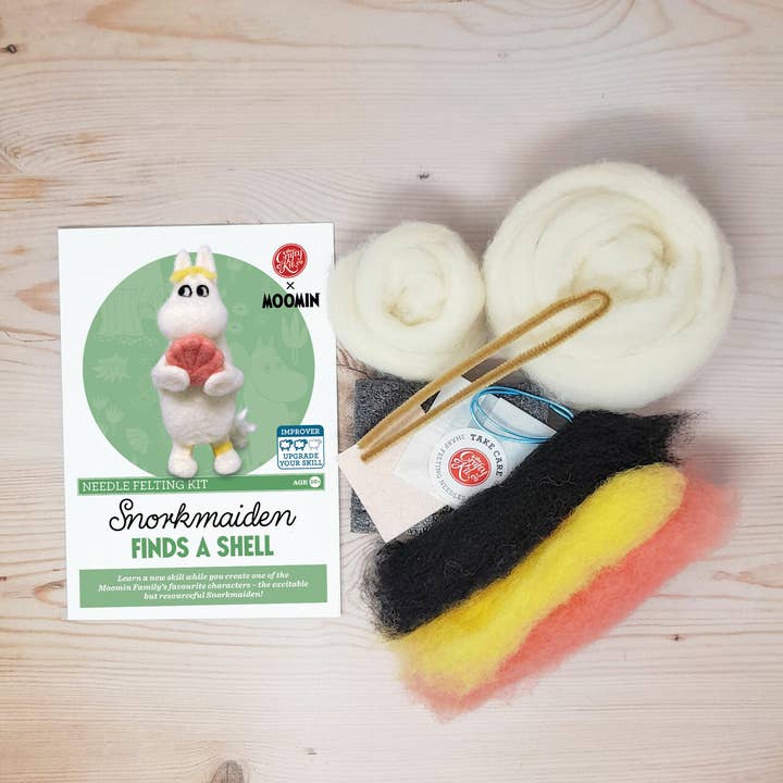 The Crafty Kit Company - Wholesale Craft Sewing Kit - Snorkmaiden Finds a Shell Needle Felting Kit3