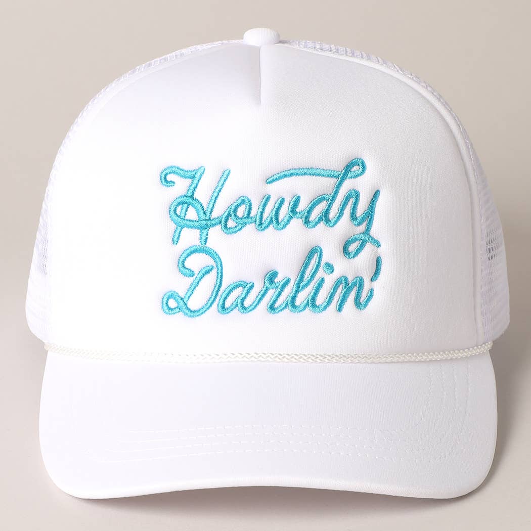Fashion City - Wholesale Trucker Hat - Women's - Howdy Darlin' Embroidered Mesh Back Trucker Cap9