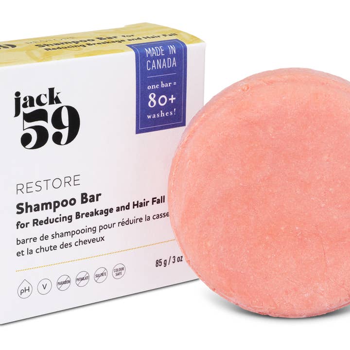 Jack59 Inc. - Wholesale Shampoo Puck/Solid Shampoo - Restore Shampoo Bar - Green Tea and Essential Oils