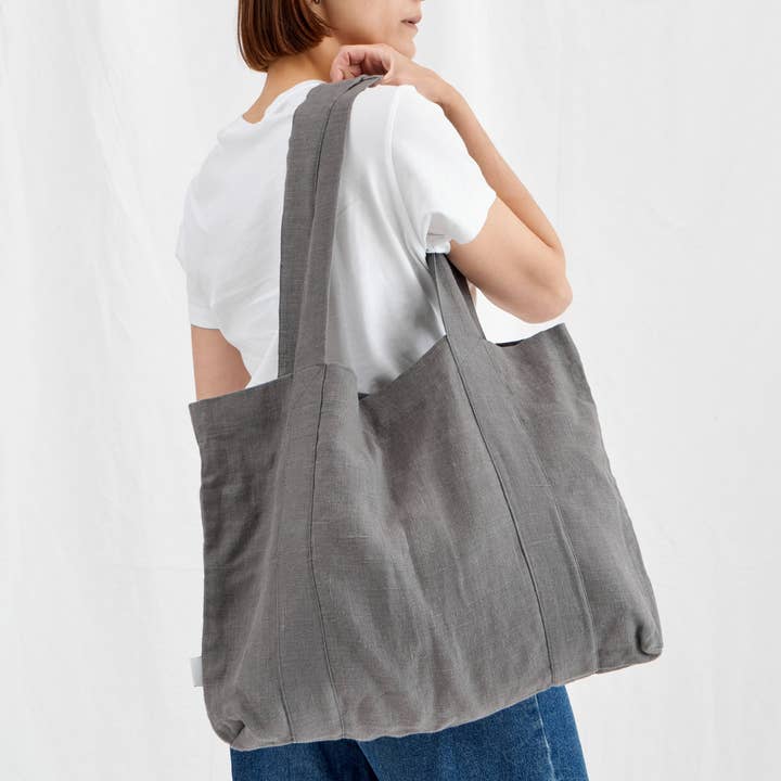 100% linen tote bag with 6 inner pockets, large unisex tote and other Purchase Wholesale linen tote. Free Returns & Net 60 Terms on Faire trending on Faire.