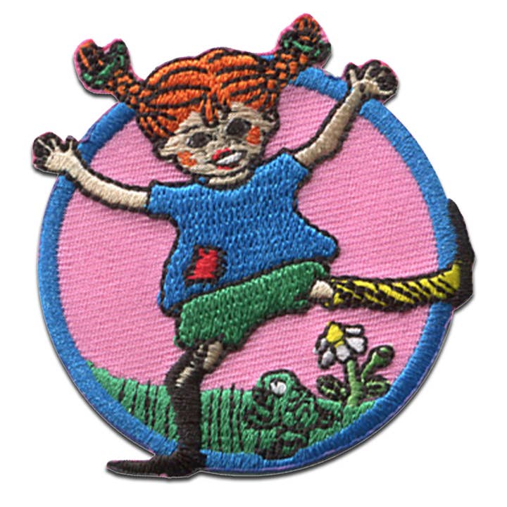 Catch the Patch - Wholesale Patch - Iron-on patch - Pippi Longstocking dances flower