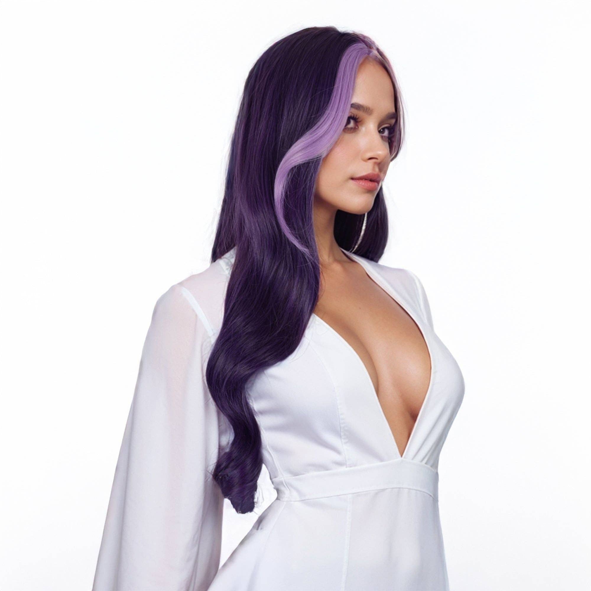 AK Brand - Wholesale Wig/Hair Piece - Long Wavy Wig Middle Part Synthetic Daily Use1