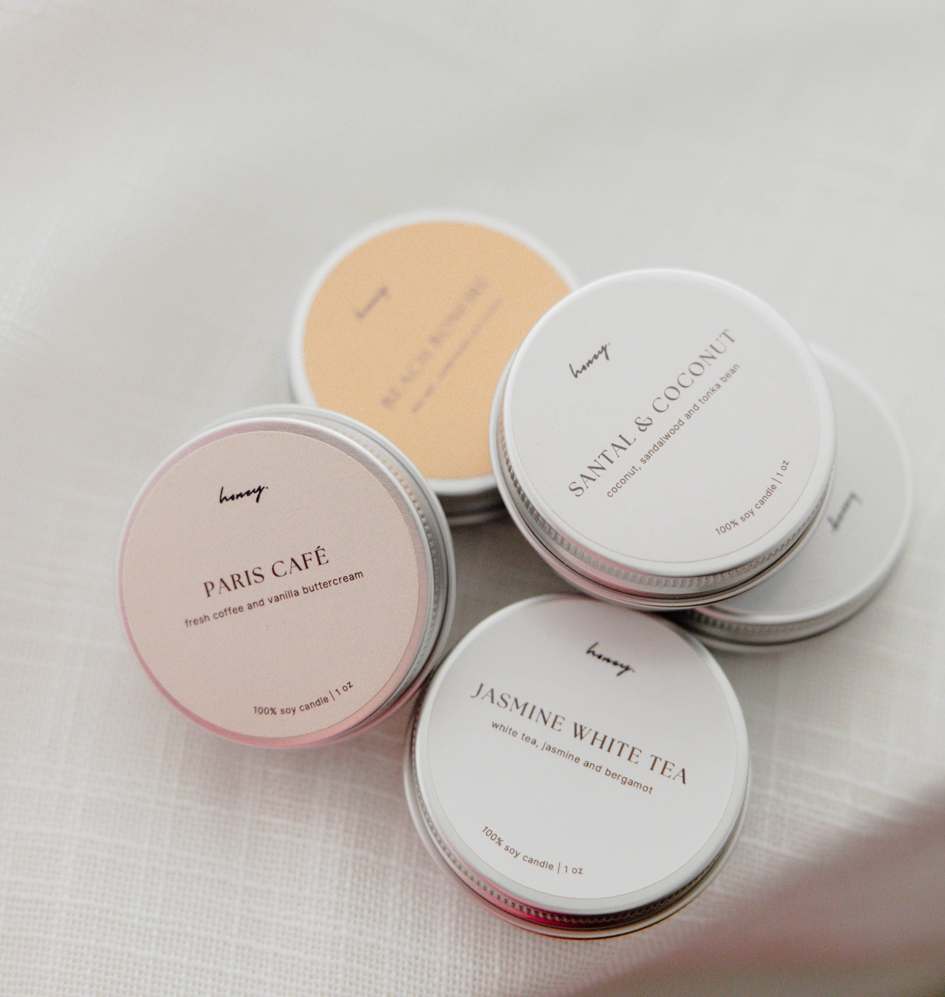 Honey Candle Studio - Wholesale Jar/Filled Candle - 1oz Customizable Candles | Holiday Gifting, Event, Corporate