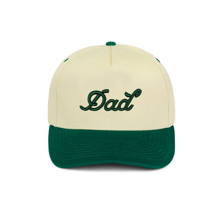 Dad Brand - Vente Casquette de baseball – homme - Casquette Snapback Papa | Crème & Vert1