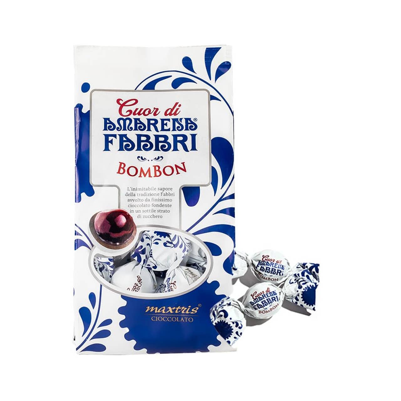 Gourmet Food Solutions, Inc. - Vente Confiture/gelée - Cerises Amarena Confites enrobées de Chocolat - Fabbri Cuor di6