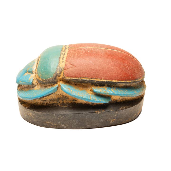 Discoveries, Inc. - Wholesale Decorative Figurine - Egyptian Scarab Red - 1.5"7