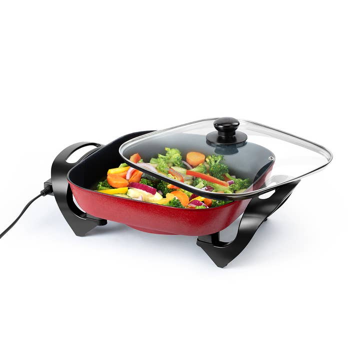 Holstein Housewares - Wholesale Kitchen Appliance - Holstein Housewares 12-inch Non-stick Electric Skillet