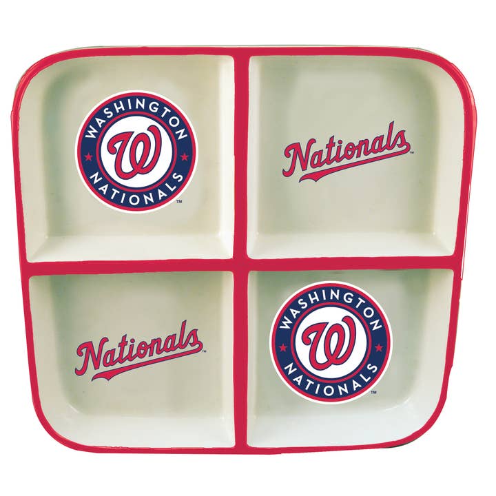 4 Section Ceramic Tray, Washington Nationals for wholesale by The Memory Company