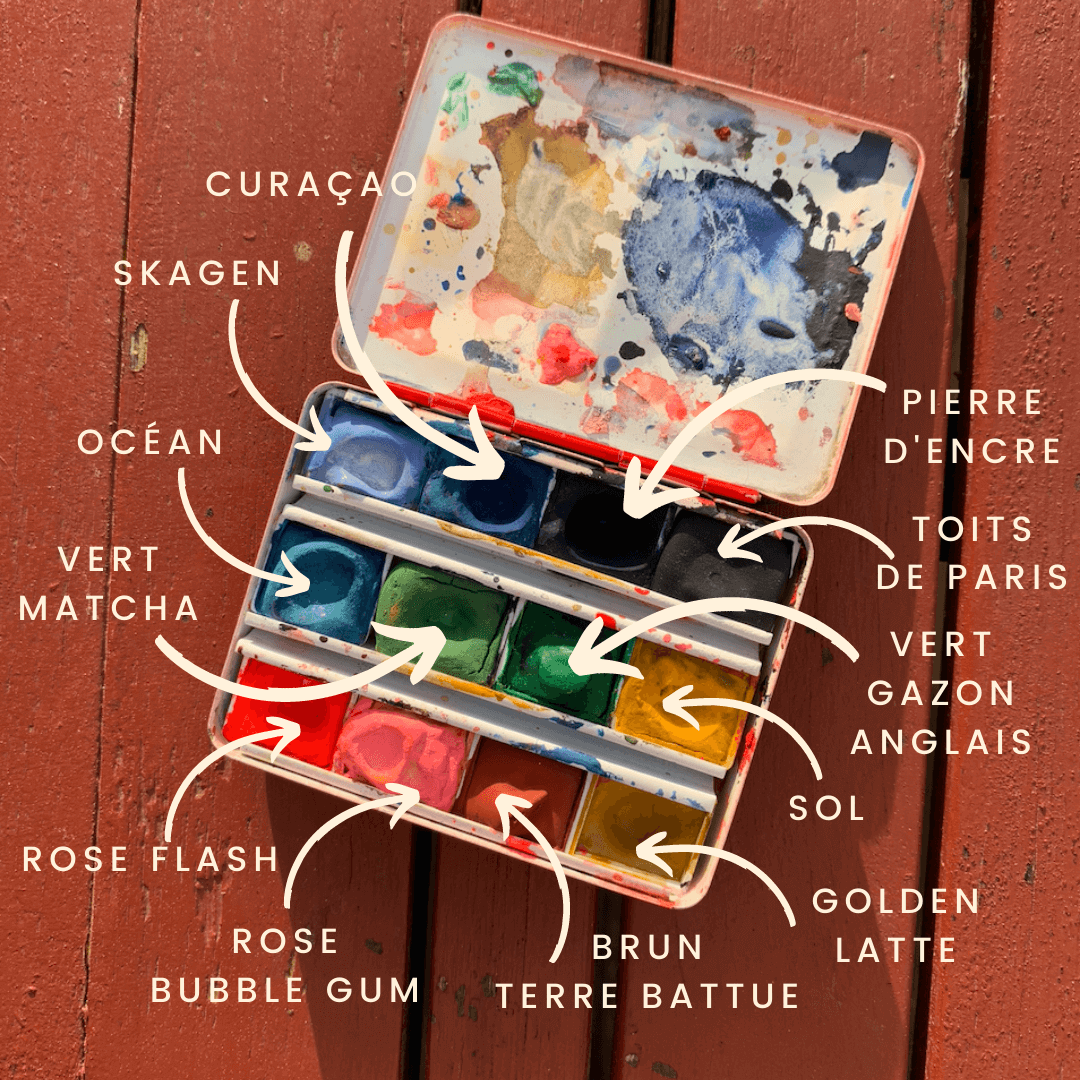 LA NOUVELLE VAGUE COULEURS - Wholesale Watercolor Paint - Handmade watercolor - Matcha green8