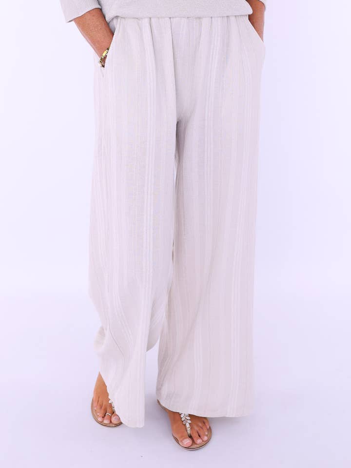 Cadenza Italy Ltd – wholesale Pants – Women's – Cotton Straight Leg Trousers1