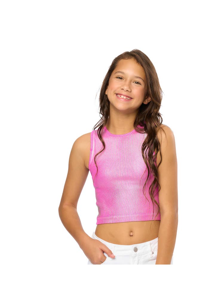 Malibu Sugar - Wholesale Shirt - Kids - Foil Painted Sleeveless Top for Tweens - 5 Colors !!