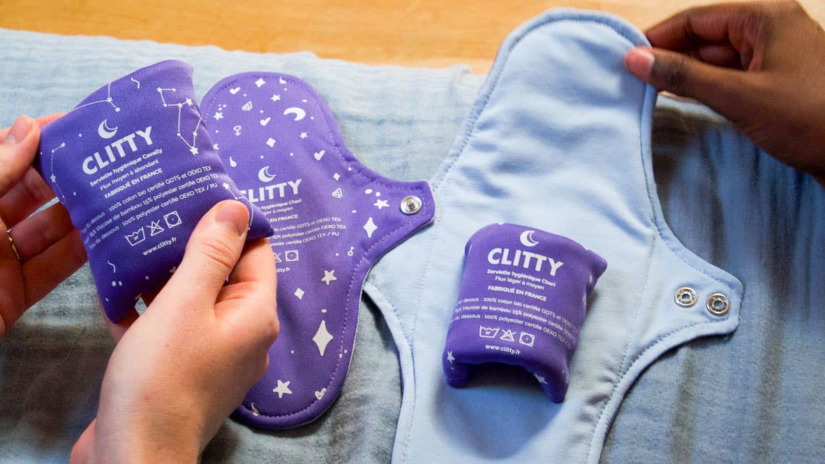 Clitty - Vente Culotte menstruelle – femme - Cavally - Serviette hygiénique lavable flux moyen à abondant3