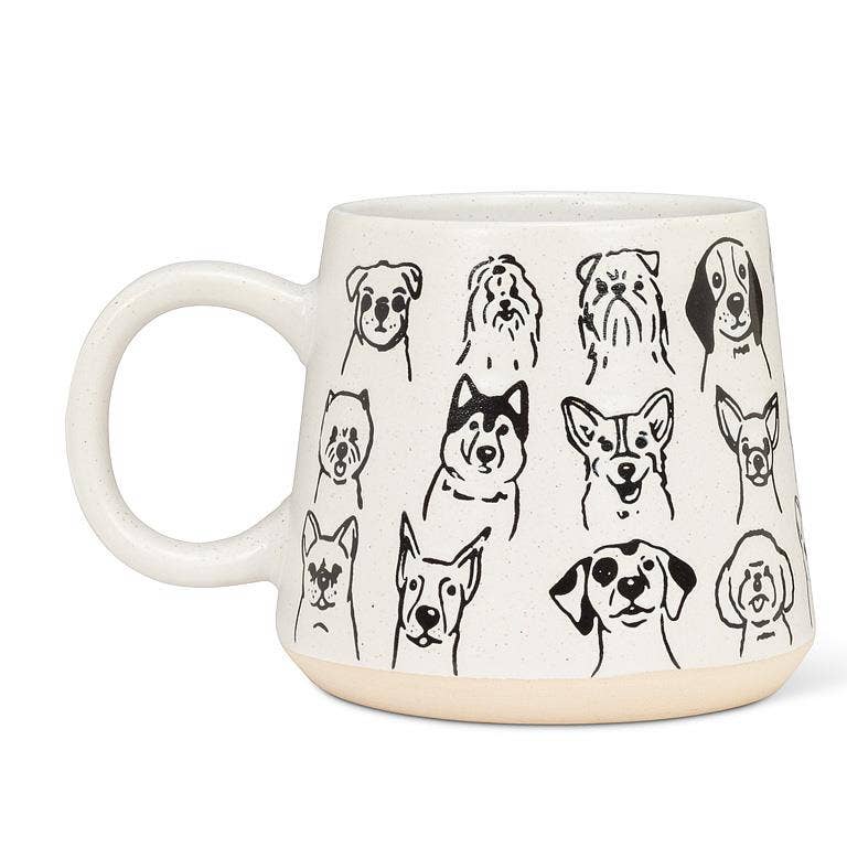 Abbott - Wholesale Coffee Mug - Oversized Mug with Dogs-4"H(17oz)1