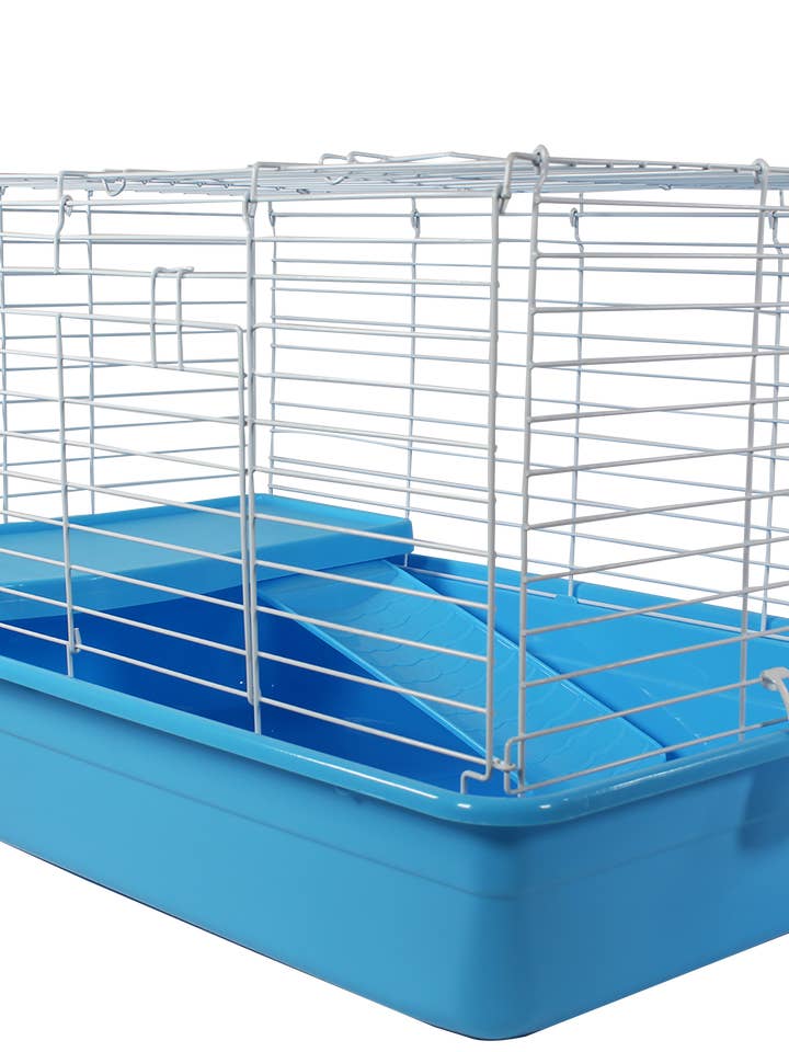Multi-Level Small Animal Cage – Blue & White for wholesale by Penn-Plax