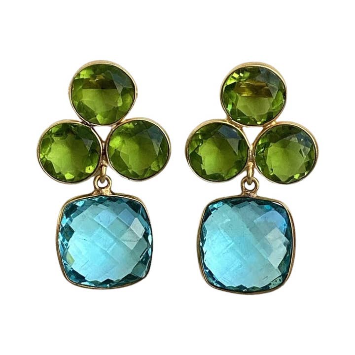 Julie Ryan Design - Wholesale Dangle Earrings - Seraphina Gold Plated Lightweight Dangle Earrings3