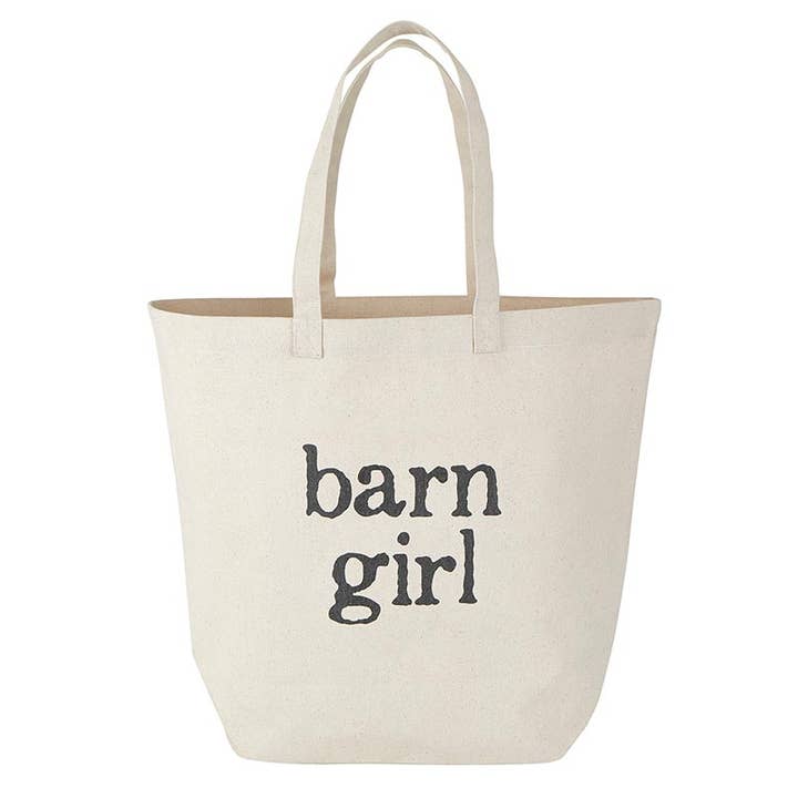 Face to Face Large Canvas Tote - Barn Girl for wholesale by Santa Barbara Design Studio by Creative Brands