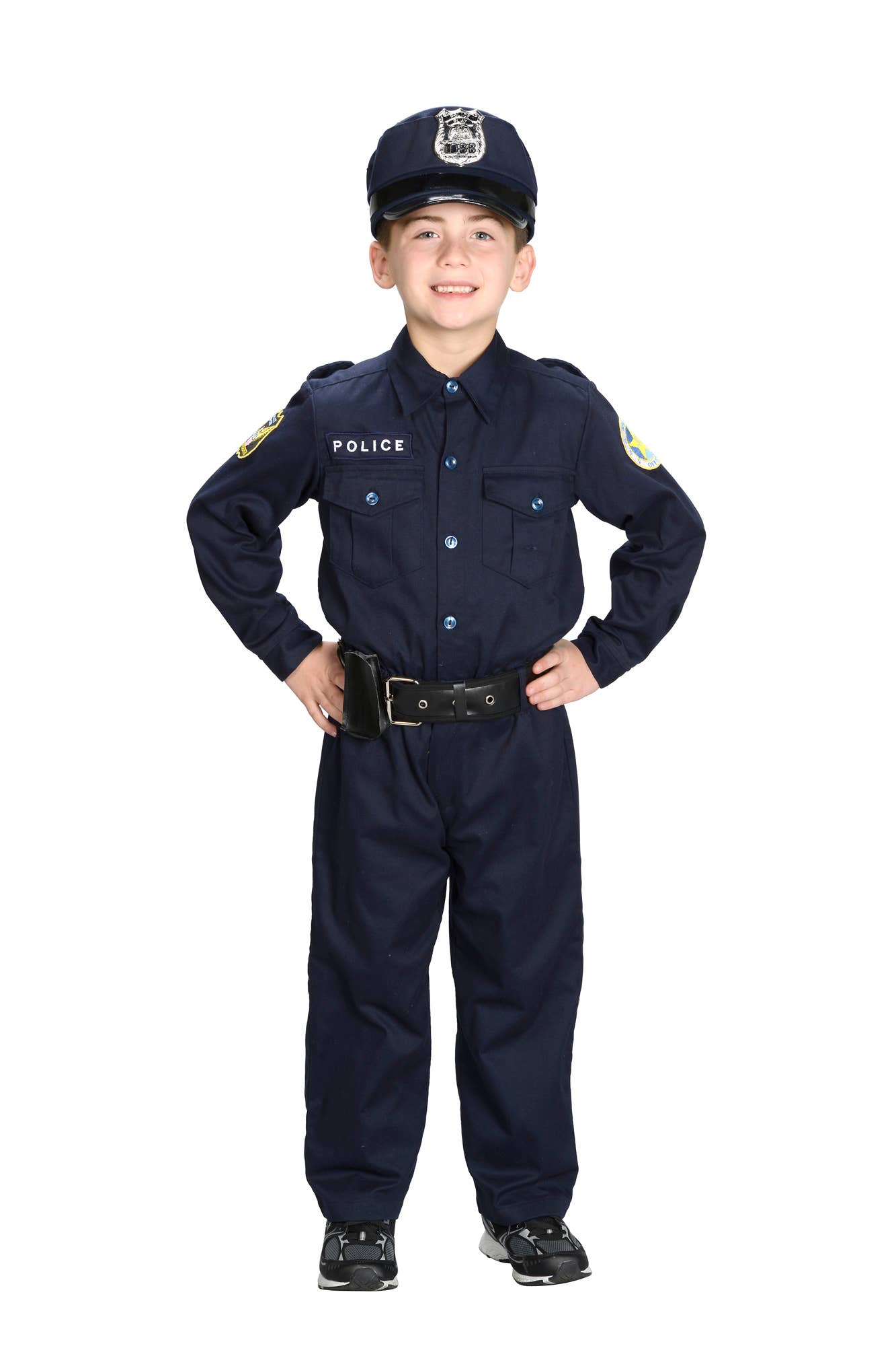 Aeromax Toys - Wholesale Costume - Kids - Jr. Police Officer Suit W/Cap & Belt0