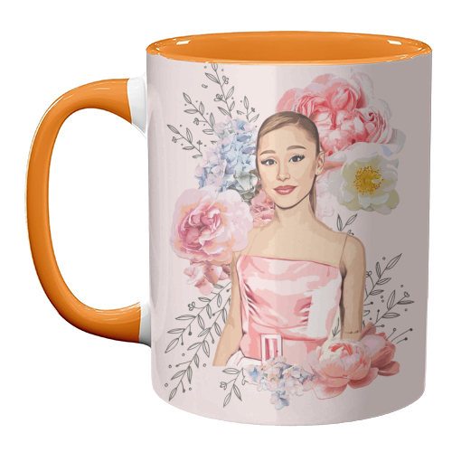 ART WOW - Wholesale Coffee Mug - Mugs 'Pretty in Pink Ari' by DOLLY WOLFE7