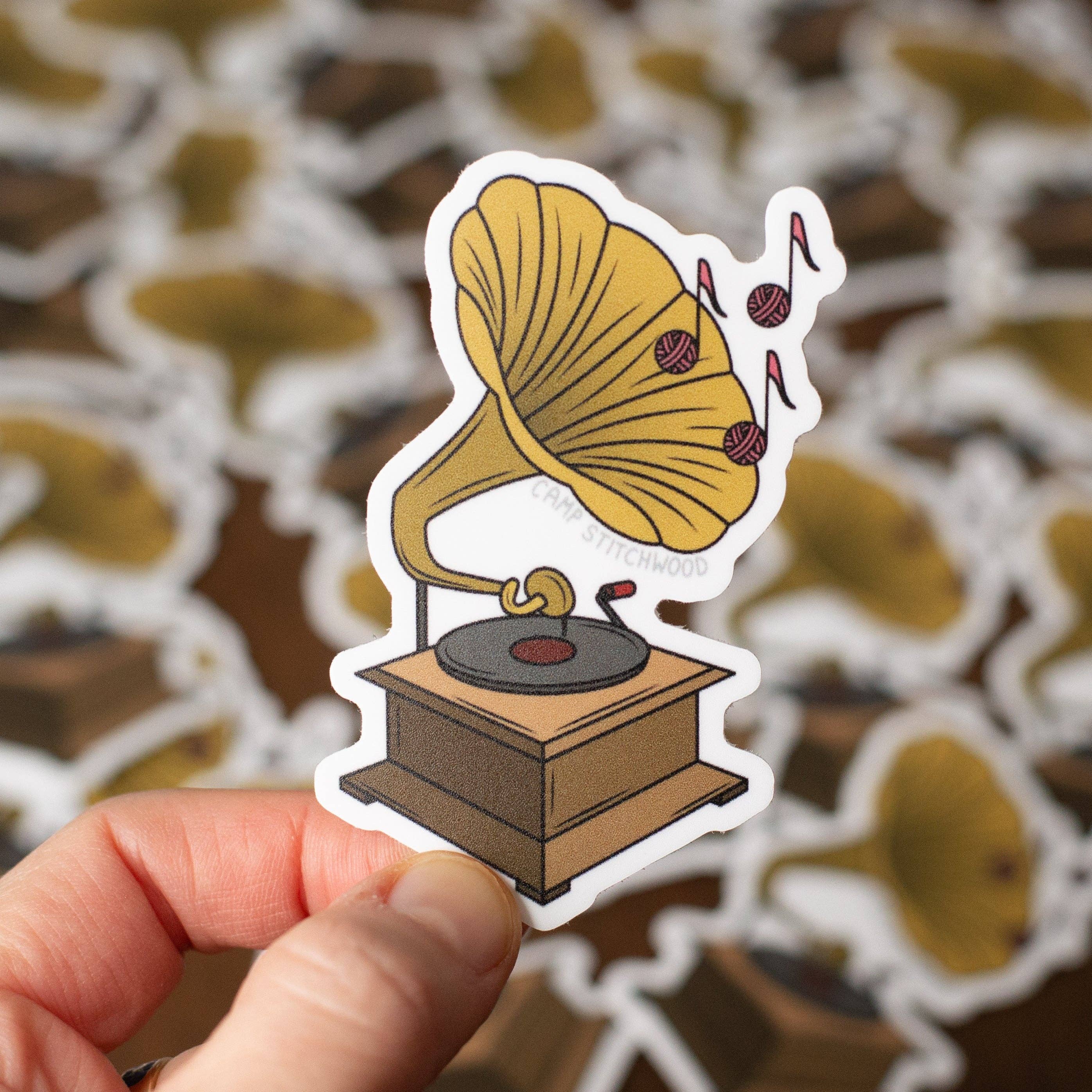 Camp Stitchwood - Wholesale Sticker - Gramophone Sticker1