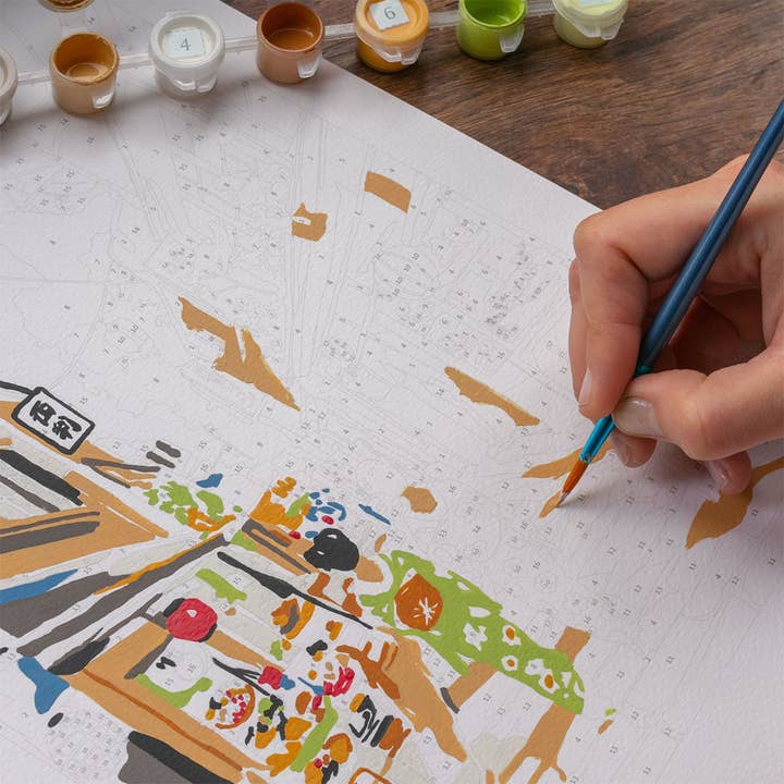 La Petite Épicerie - Wholesale DIY Craft Kit - Paint by Numbers Kit - Kyoto2