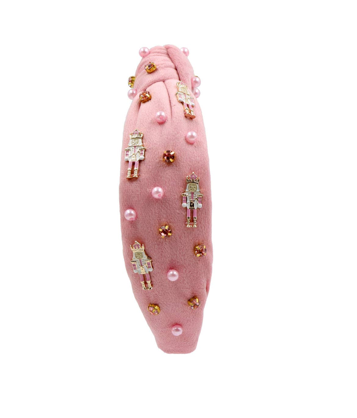 The Heady Chic – wholesale Fashion Headband - Kids – Kid and Tween Pink Velvet Nutcracker Headband: 6
