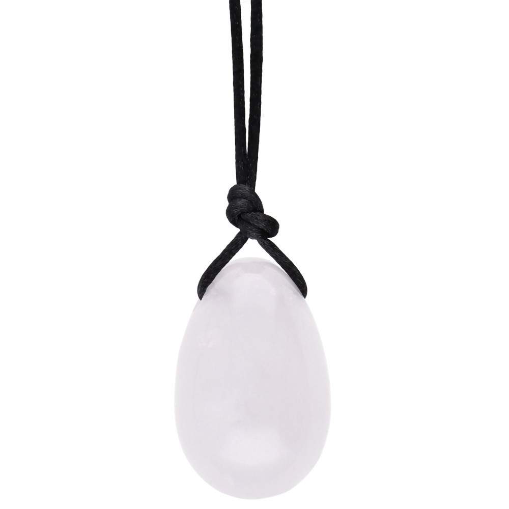 Vives de la Cortada S.L - Vendita all'ingrosso Pietra/cristallo spirituale - Uovo Yoni Piccolo di Quarzo Bianco con Foro0