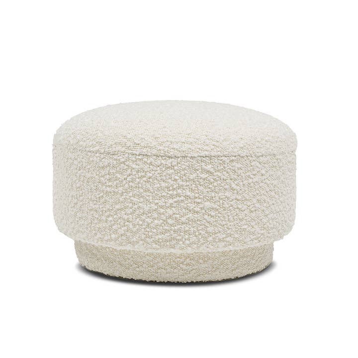 Jennifer Taylor Home - Wholesale Ottoman - Fuji 15" Mushroom Footstool Ottoman Green Fleeced Teddy