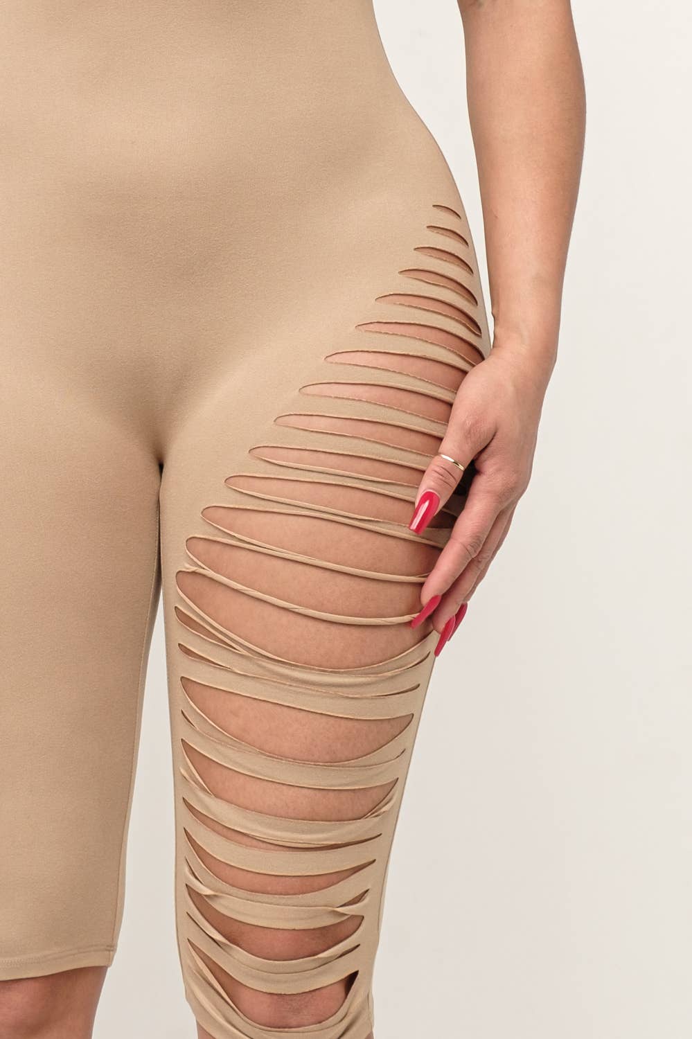 Julia by LoveJ – wholesale Romper – Women's – Shoulder And Bottom Side Laser Cut Back Zipper Romper12