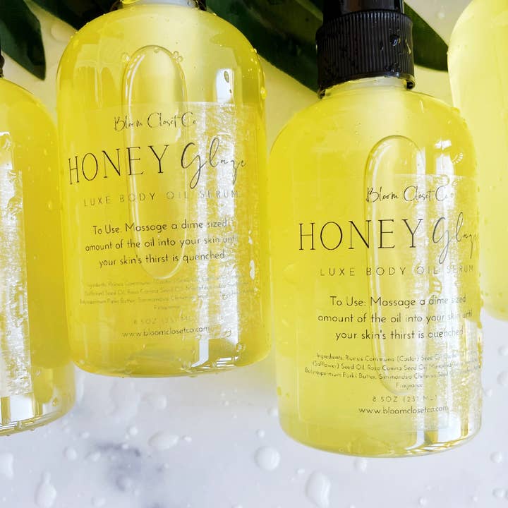 Bloom Closet Co - Wholesale Bath/Body Oil - 4oz Honey Glaze Body Oil Serum