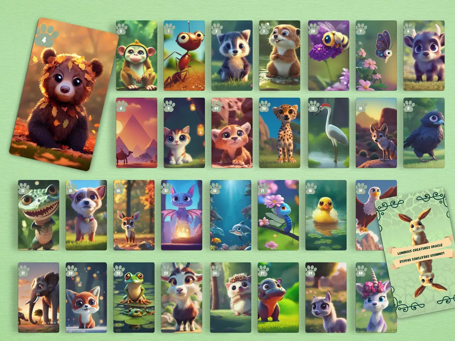 Zia Fox Studios - Wholesale Tarot Cards - Luminous Creatures Oracle3