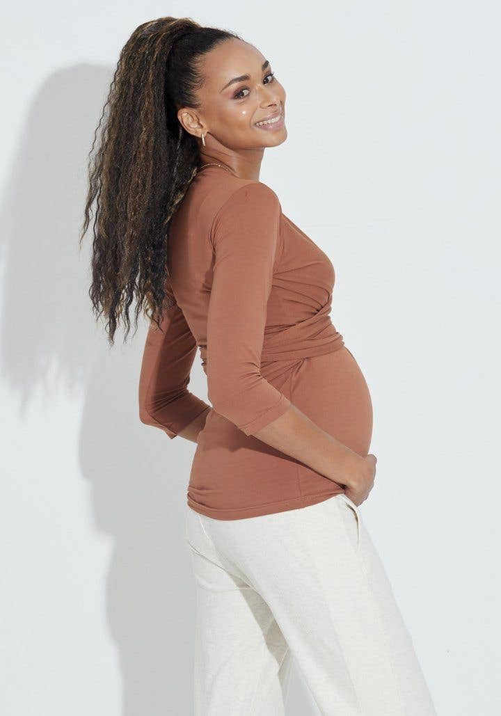 LIV Maternity - Wholesale Nursing Top - Maternity - Long-Sleeve Babywearing Top6
