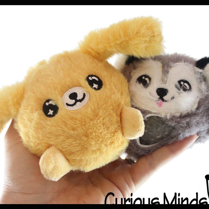 Curious Minds Toys - Wholesale Squishy Toy - Kids & Baby - 1 Plush Dog Animal Water Bead Filled Squeeze Stress Balls -