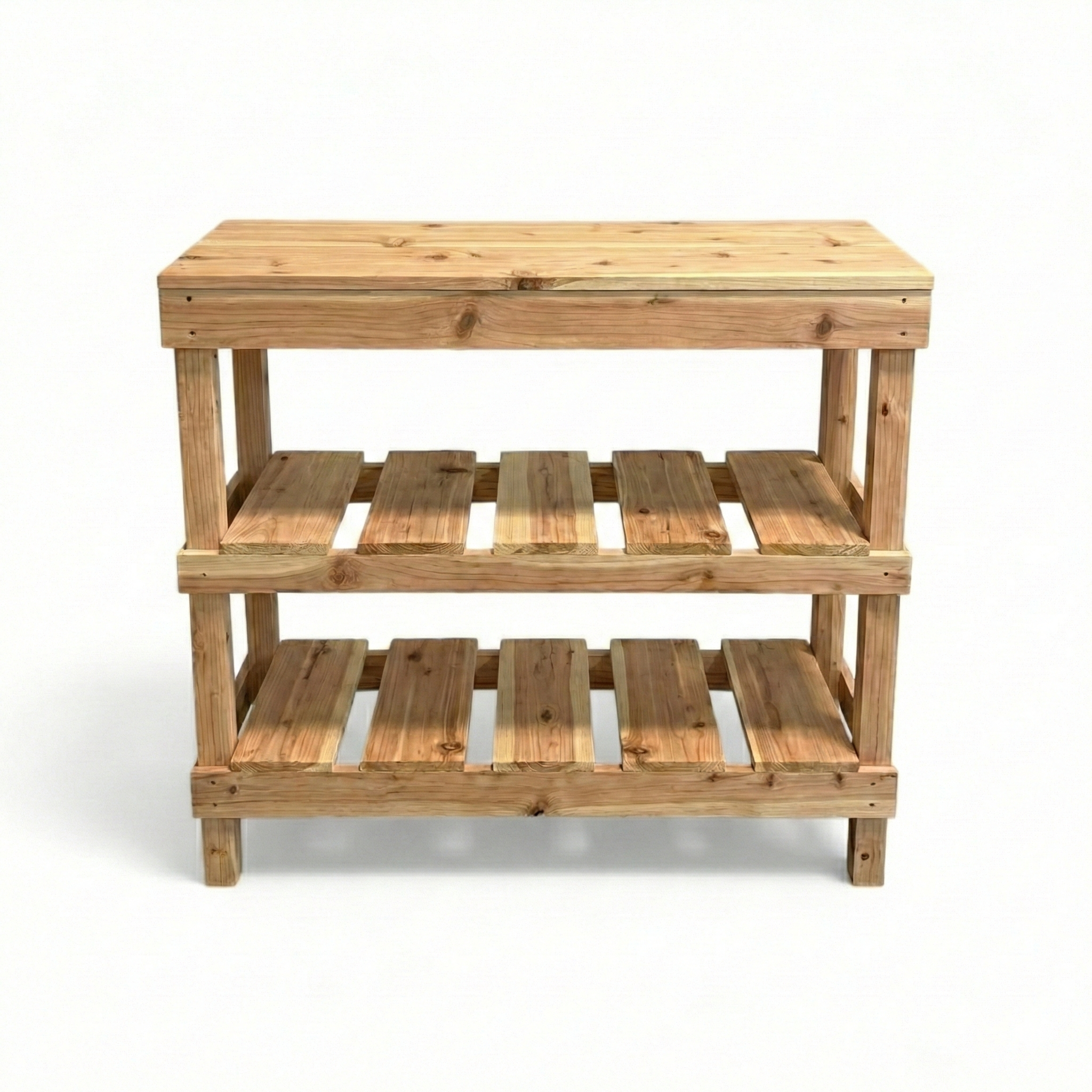 Intrinsic Haven - Wholesale Console Table - Rustic 3-tier Wooden Console Table – Handcrafted Entryway, Sofa, Or Hallway Table2