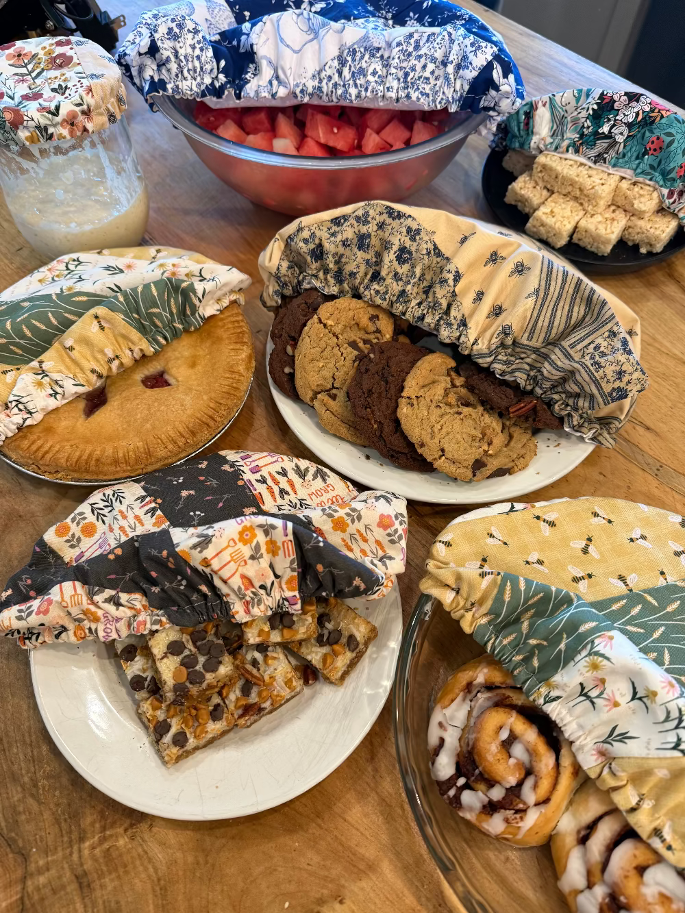 Five Oaks Farm – Wrap/saco para armazenar alimentos por atacado – Pequenas Tampas para Taças e Banneton54