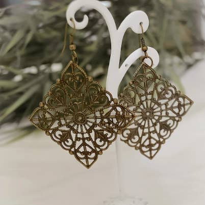 NATURE ET LIN - Wholesale Dangle Earrings - FILIGRANE - pendant earrings made in France1