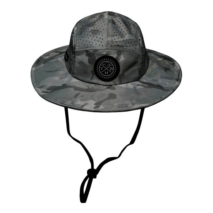 The Heartbeat Brand - Wholesale Bucket Hat - Unisex - THB Boonie | Sun Hat | Gray Camo