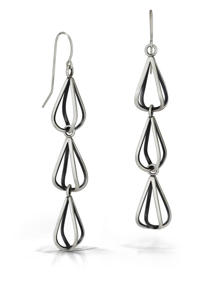 Tri-Bulb Earrings for wholesale by Emily Shaffer Studio
