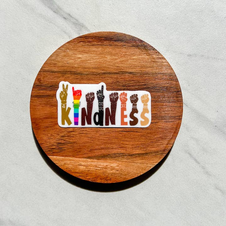 Uplifter Sticker - Wholesale Sticker - Kindness ASL sticker1