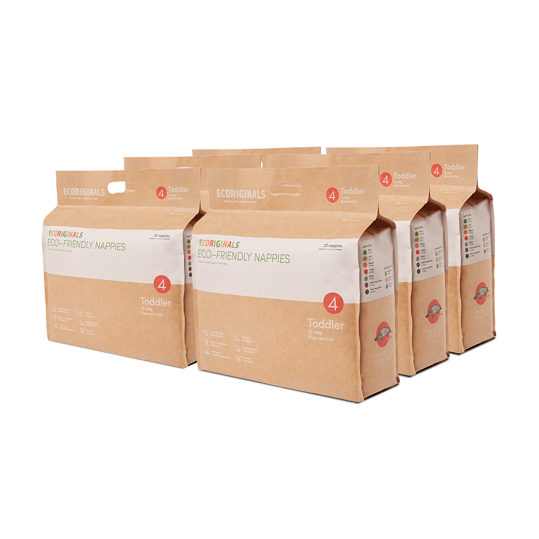 Ecoriginals - Wholesale Nappy (cloth) – Baby - 1 Case (6 Packs) of Ecoriginals Eco Plant-Based Nappies18
