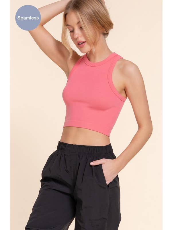 Active Basic | Active USA – Großhandel Strickoberteil – Damen – Ärmelloses, nahtloses Ripptop mit Rundhalsausschnitt8