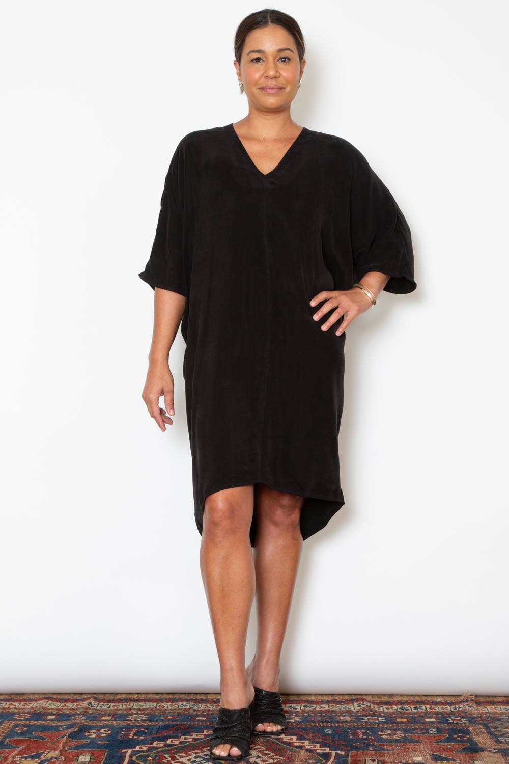 Black Cupro Suzanne Dress for wholesale on Faire1
