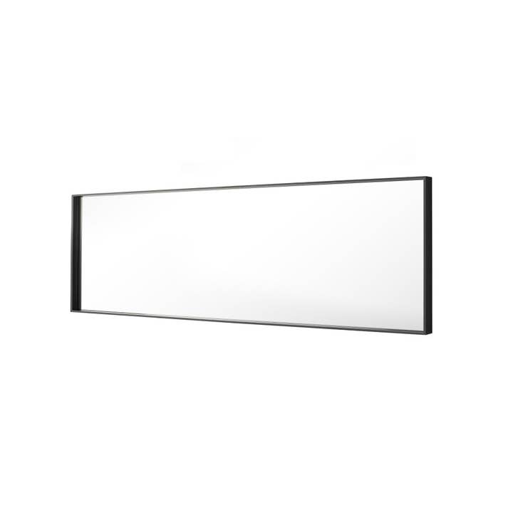 Brio Lighting - Wholesale Wall Mirror - Reflections Modern 22x55" Black Aluminum Framed Wall Mirror