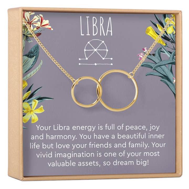 Libra Zodiac Gift Necklace for wholesale by Dear Ava