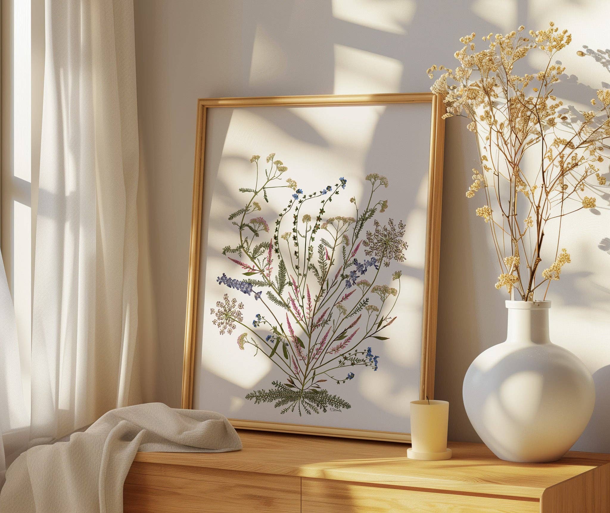 Hope Steinle Pressed Flower Art - Wholesale Art Print - Bloom As You Are5