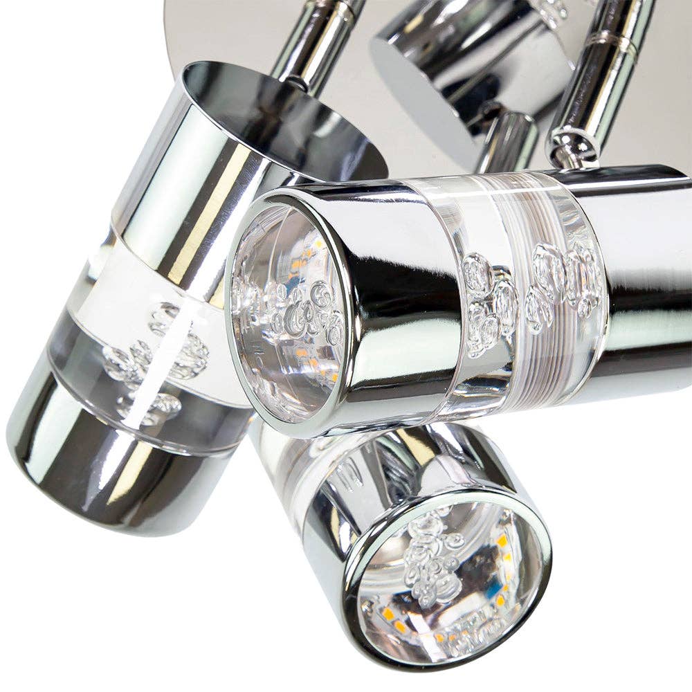 Happy Homewares – wholesale Chandelier/hanging light – Modern Spot LED Bathroom Chrome Ceiling Light Fitting with Bubble Acrylic Heads4